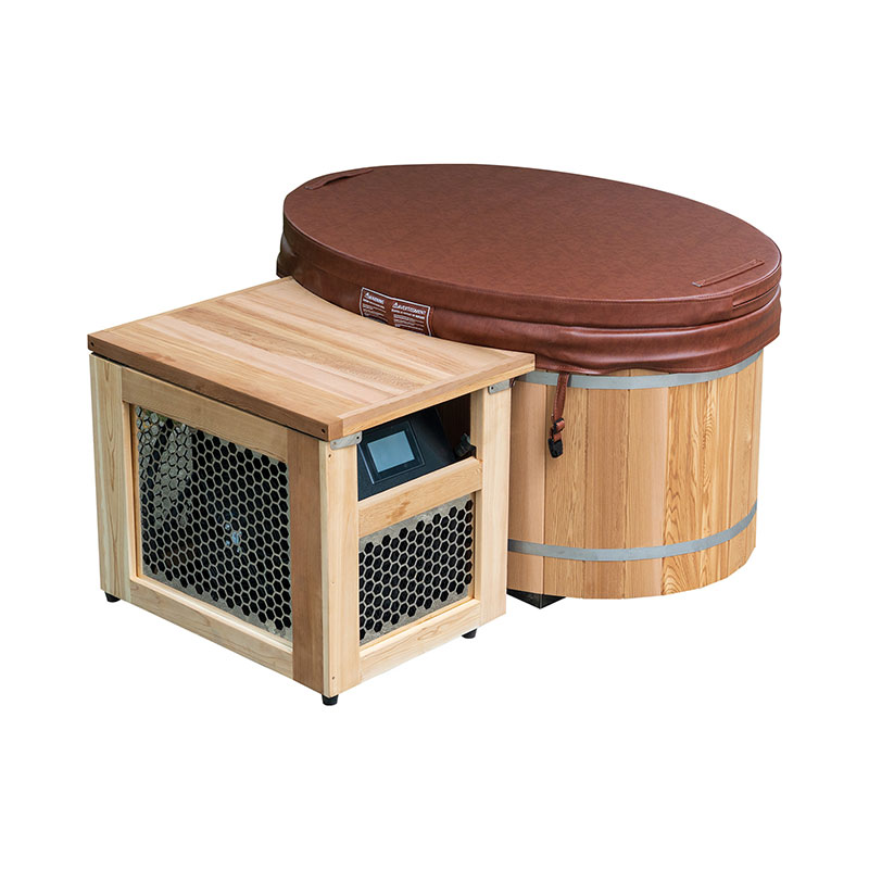 Red Cedar Cold Plunge Barrel with 304 Stainless Steel Interior