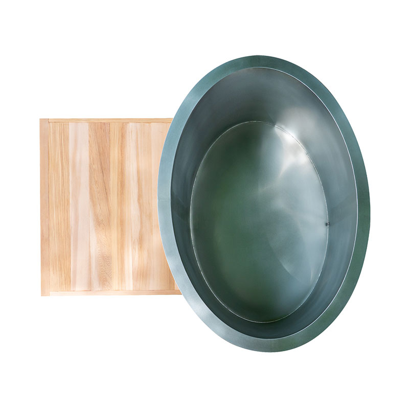 Red Cedar Cold Plunge Barrel with 304 Stainless Steel Interior