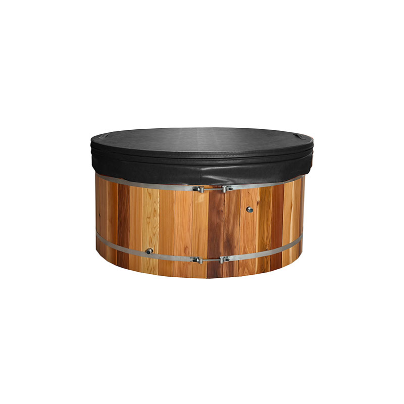 Red Cedar Cold Plunge Tub with 304 SS Liner