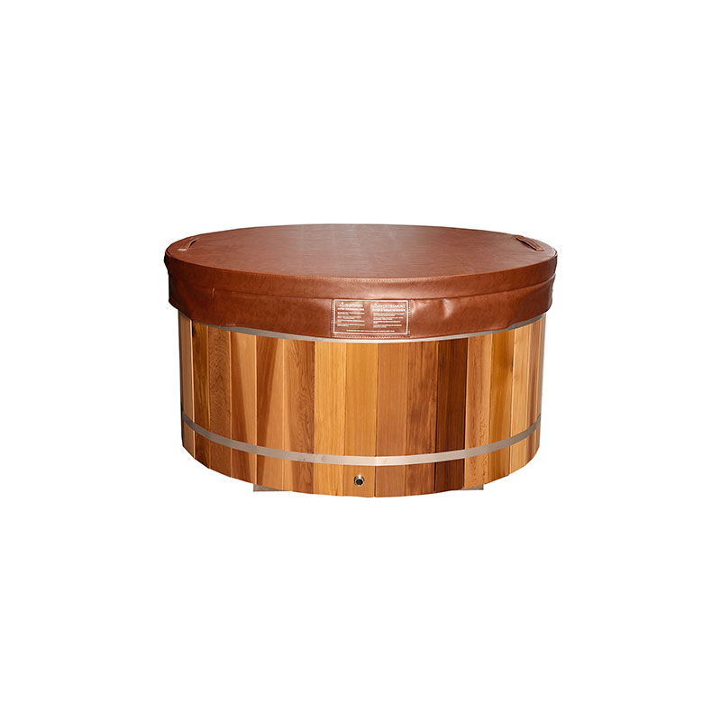Red Cedar Cold Plunge Tub with 304 SS Liner