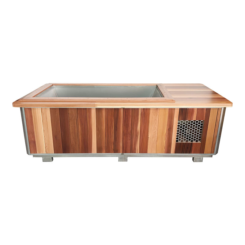 Premium Red Cedar Ice Bath with 304 Stainless Steel Liner Premium Red Cedar Ice Bath with 304 Stainless Steel Liner