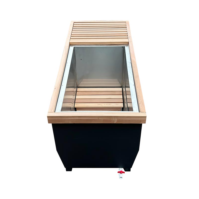 Canadian Red Cedar Ice Bathtub with 304 Stainless Steel Canadian Red Cedar Ice Bathtub with 304 Stainless Steel