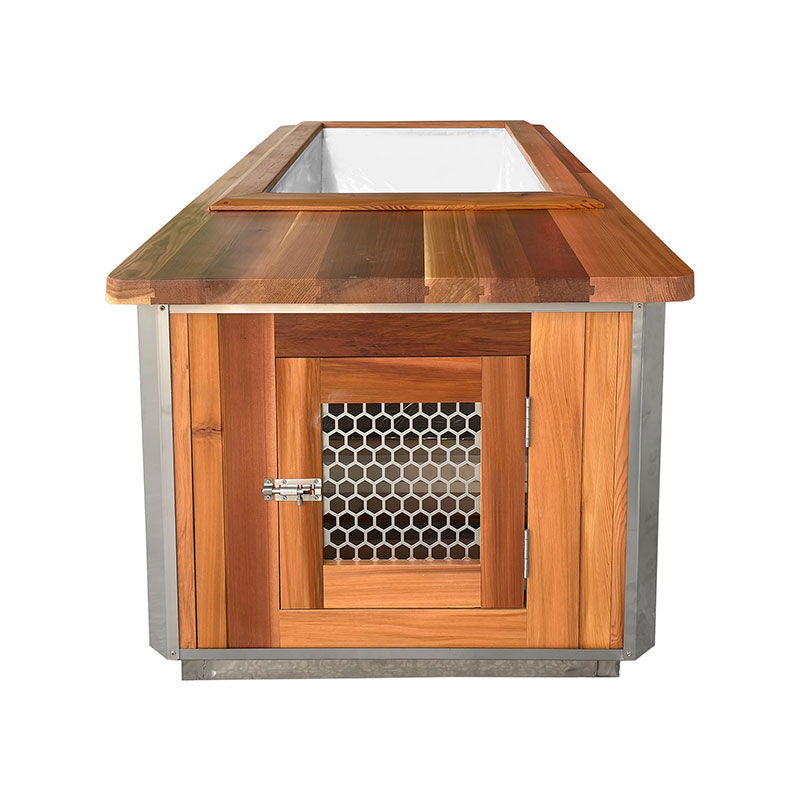 Premium Red Cedar Ice Bath with 304 Stainless Steel Liner