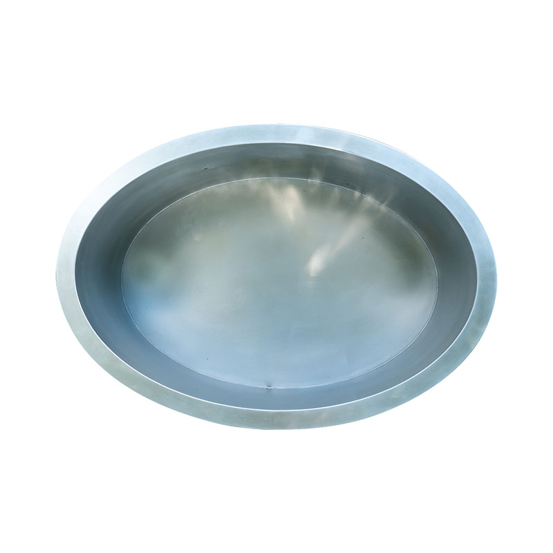 Oval Cold Plunge with Stainless-Steel Tub