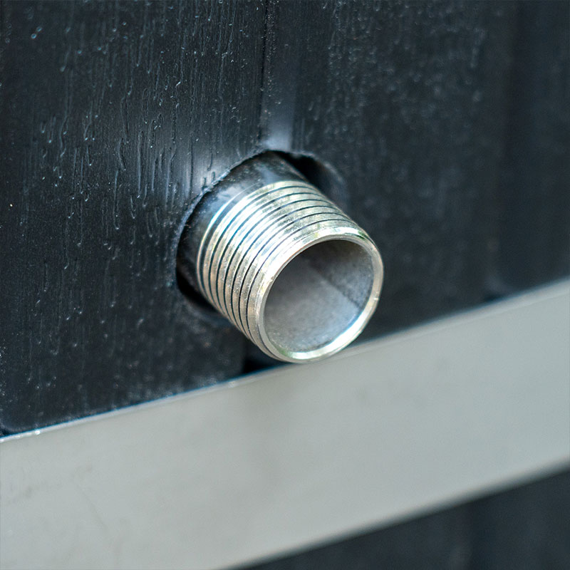 Oval Cold Plunge with Stainless-Steel Tub