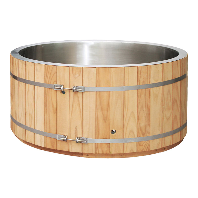 Thermo Pine Wood Cold Plunge Barrel